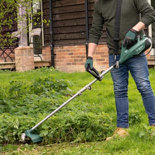 Bosch AFS 23-37 röjsåg elektrisk, med tråd och knivar