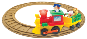 Kiddieland Paristokäyttöinen junarata ja eläimet, yli 1-vuotiaille