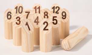 Nummerkubb utomhusspel 