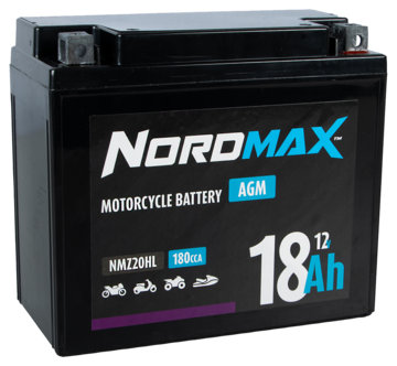 Nordmax NMZ Moottoripyörän akku AGM 12 V, 18 Ah
