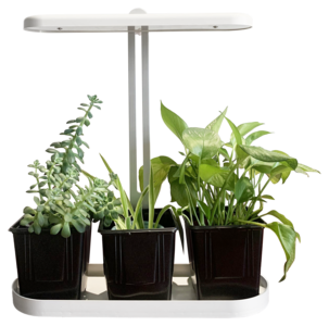 Innendørs drivbenk med dimbart LED-lys, hvit