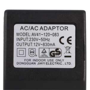 Nätadapter 12 V AC/830 mA