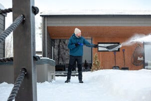 Sini Lumilapio alumiininen varsi ja kärkilista , 37 cm