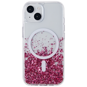Exibel Pink Rain mobilskal för iPhone 13/14/15/16e/17e, rosa