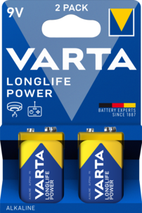 Varta Longlife Power 9V Paristo, 2 kpl