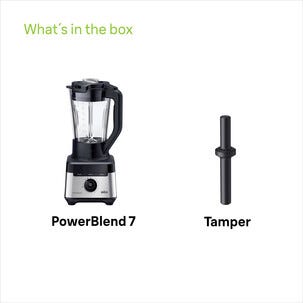 Braun PowerBlend 7 Tehosekoitin JB7550BK, musta