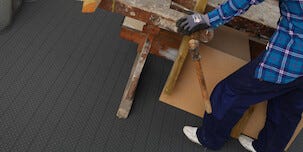 HestraPlattan Floorcy Antracit Recycled Lattiaritilä, 11 kpl