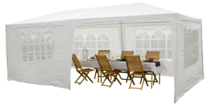 Stort partytelt med vegger, 3 × 6 meter