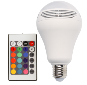 LED-pære med høyttaler