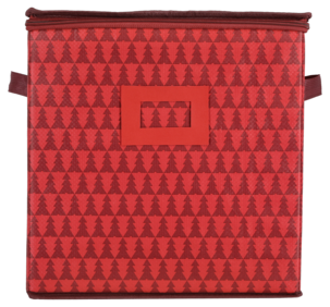 Oppbevaring julekuler – boks med lokk og glidelås