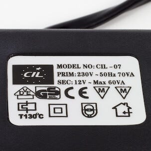 TRANSFORMATOR 230V/12V MAX60VA