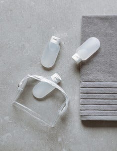 Reseförpackningar för shampoo och hudvård, 3-pack