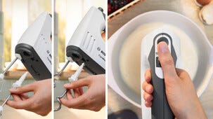 Bosch Ergomixx håndmikser med visper og deigkroker, 750 W