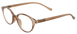 Läsglasögon med blåljusfilter, brun och lila, 2-pack