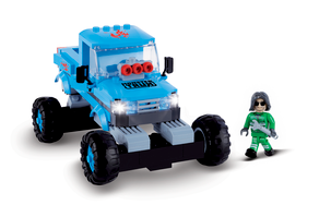 Byggklossar blå monstertruck, Cobi