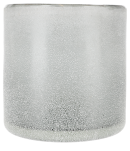 Lyslykt i frostet glass, grå