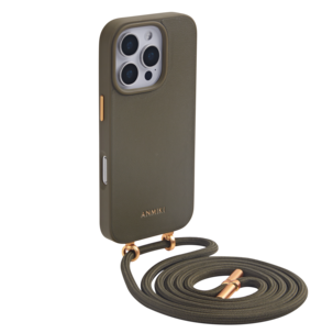 Anmiki Crossbody Phone Case iPhone 16 Pro Suojakuori ja olkahihna