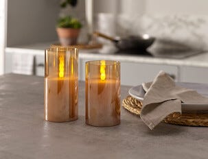 LED-ljus glas 2-pack Northlight