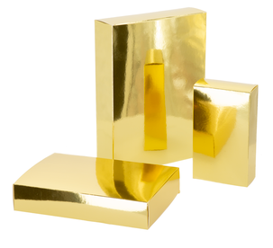 Presentförpackningar 3-pack, guld