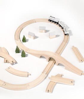 Togsett i tre, startsett, fra 3 år