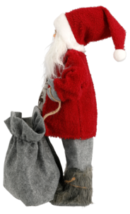 Jultomte med julklappssäck, 46 cm