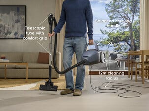 Electrolux 700 Silent støvsuger med HEPA, EB71U1L, blå