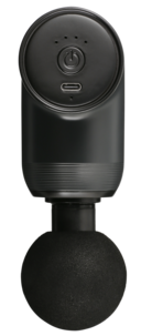 Massagepistol mini med 4 massagehuvuden