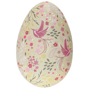 Påskägg plåt, med påskmotiv, 14,5 cm