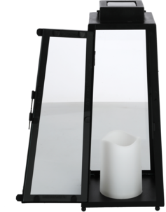 Northlight solcellslykta LED-ljus, svart, 35 cm