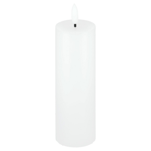 Blockljus LED Slim med timer, vit, Northlight, diameter 5 cm