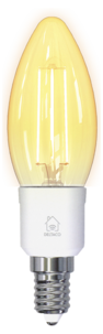 Deltaco Smart Home WiFi dimbar LED-filament E14 4,5 W