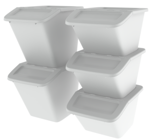 Förvaringsbox med vikbart lock 