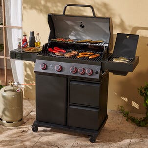 Landmann Cool Black 4.1 MaxX gasolgrill 4 brännare