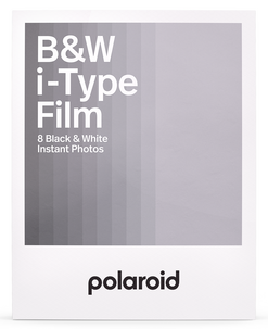 Polaroid i-Type svarthvit film med hvit ramme, 8 bilder