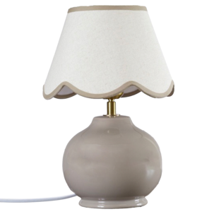 PR Home Nell bordslampa keramik nougat 35 cm