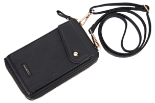 Anmiki Mary mobilveske med skulderrem, crossbody, svart