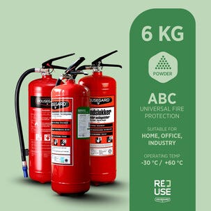 Housegard ReUse brandsläckare 6 kg 55A