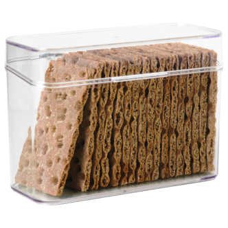 Brödlåda för hårt bröd, plast, 20 x 9 x 14 cm
