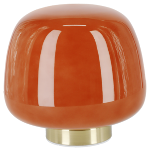 Tuva liten bordlampe i glass, retro oransje 21 cm, Northlight