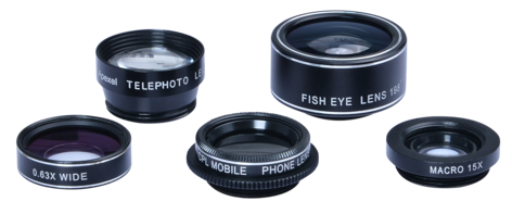 Linser til mobilkamera, 5-i-1
