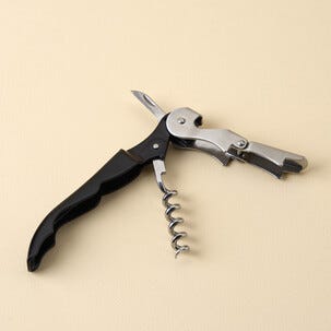 Korkkiruuvi, tarjoilijan korkkiruuvi, 13,2 x 2,5 x 1,4 cm