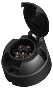 Släpvagnskontakt, 7-polig stickdosa 12 V