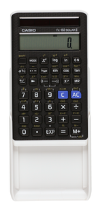 Casio FX-82 SOLAR II, kalkulator med solcellepanel, videregående skole