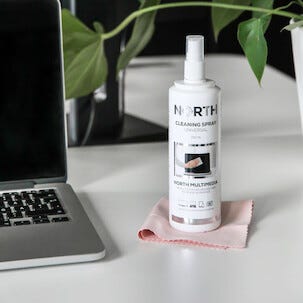 North skjermrens med pusseklut, 250 ml