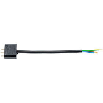 Jordad lamppropp DCL med 15 cm sladd, svart