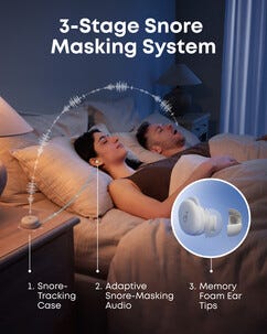 Soundcore Sleep A30 sleepbuds sovhörlurar, trådlösa