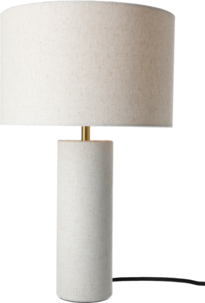 Northlight Edvin bordslampa med linneskärm, 40,5 cm