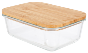 Bambulock, matlåda glas