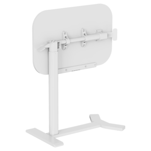 Flexisport höj- och sänkbart arbetsbord vitt, 65-105 cm