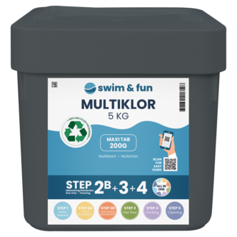 Swim & Fun MultiKlor Maxi Tab klortabletter 200 gram, 5 kg